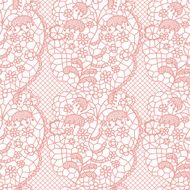 Lace seamless pattern with flowers N16