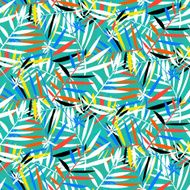 Tropical floral pattern N7