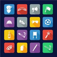 Fan Icons Flat Design