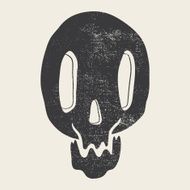Print depicting a skull Illustration poster N2