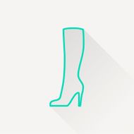 Woman boot icon N4