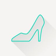 Woman shoe icon N4