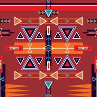 Seamless ethnic tribal pattern ornament