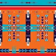 Seamless ethnic tribal pattern ornament N3