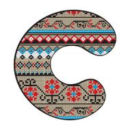 C letter decorated