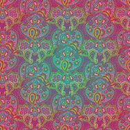 Seamless color paisley pattern N5