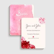 Bridal shower invitation card Vector illustration