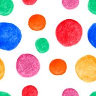 Bright watercolor spots seamless pattern