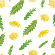 Abstract hand drawn flower background Floral seamless pattern