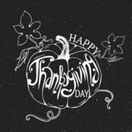 Chalkboard Poster Lettering for Thanksgiving day N3