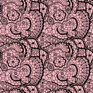 Lace black seamless mesh pattern N2