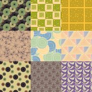 Vector of Seamless Patterns set N6