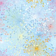Seamless pattern of dandelion