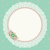 Lace pearl napkin