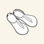 Black &amp; white women&#039;s sandals 2