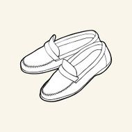Black &amp; white moccasins
