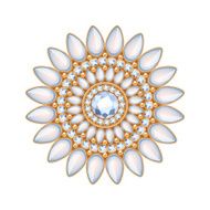 Elegant gemstones vector jewelry decoration