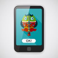 Chinese New Year flat icon with long shadow N28