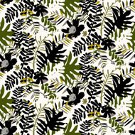 Tropical floral pattern N16