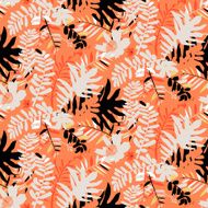 Tropical floral pattern N18