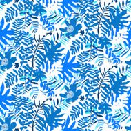 Tropical floral pattern N19