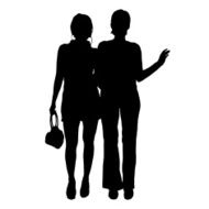 Vector women silhouette N3