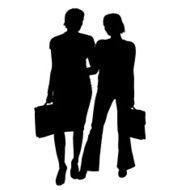 Vector women silhouette N5
