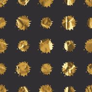 Golden blots seamless pattern