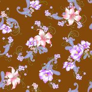 Lily paisley pattern
