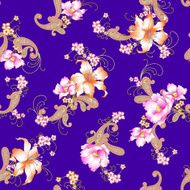 Lily paisley pattern N7