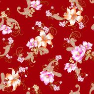 Lily paisley pattern N8