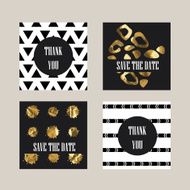 Cards with a trendy hipster print N2