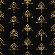 Tribal gold ornament N6