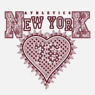 New York T-shirt fashion Typography N3