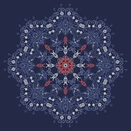 Abstract vector ornamental round mandala