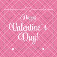 Vector St Valentine Day&#039;s Greeting Card in Retro Style