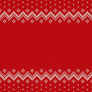 Fair Isle Style Seamless Knitted Pattern Christmas Background w N2