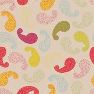 Seamless background pattern Polygonal paisley