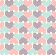 Simply Heart Pastel Pattern Valentines