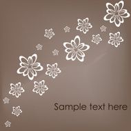 Abstract background with Flowers N13