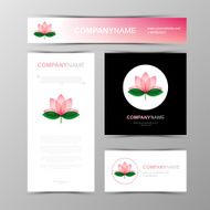 Template of identity for Yoga studio and Beauty Salon