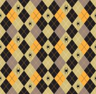 Seamless pattern Of Vintage Happy Halloween Tartan Texture N6