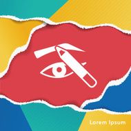Painted eyebrows icon