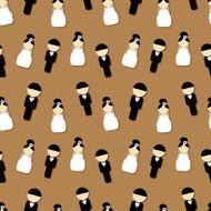 Wedding seamless pattern invitation card banner tag Marriage event