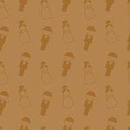 Wedding seamless pattern invitation card banner tag Marriage event N2