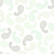 Polygonal paisley background Seamless pattern N3