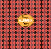 Seamless pattern Of Vintage Happy Halloween Tartan Texture N8