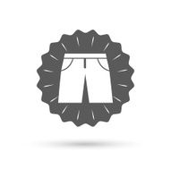 Men&#039;s Bermuda shorts sign icon Clothing symbol