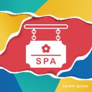 SPA signs icon