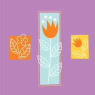 Cute design flower vector